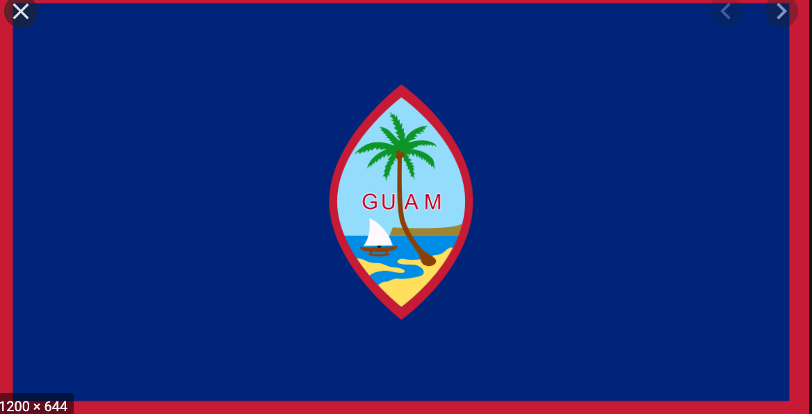 The flag of Guam